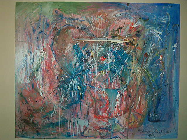 High energy abstract painting.